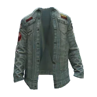 Verwaschene Patch-Denimjacke