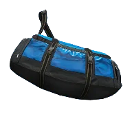 Blaue Reisetasche
